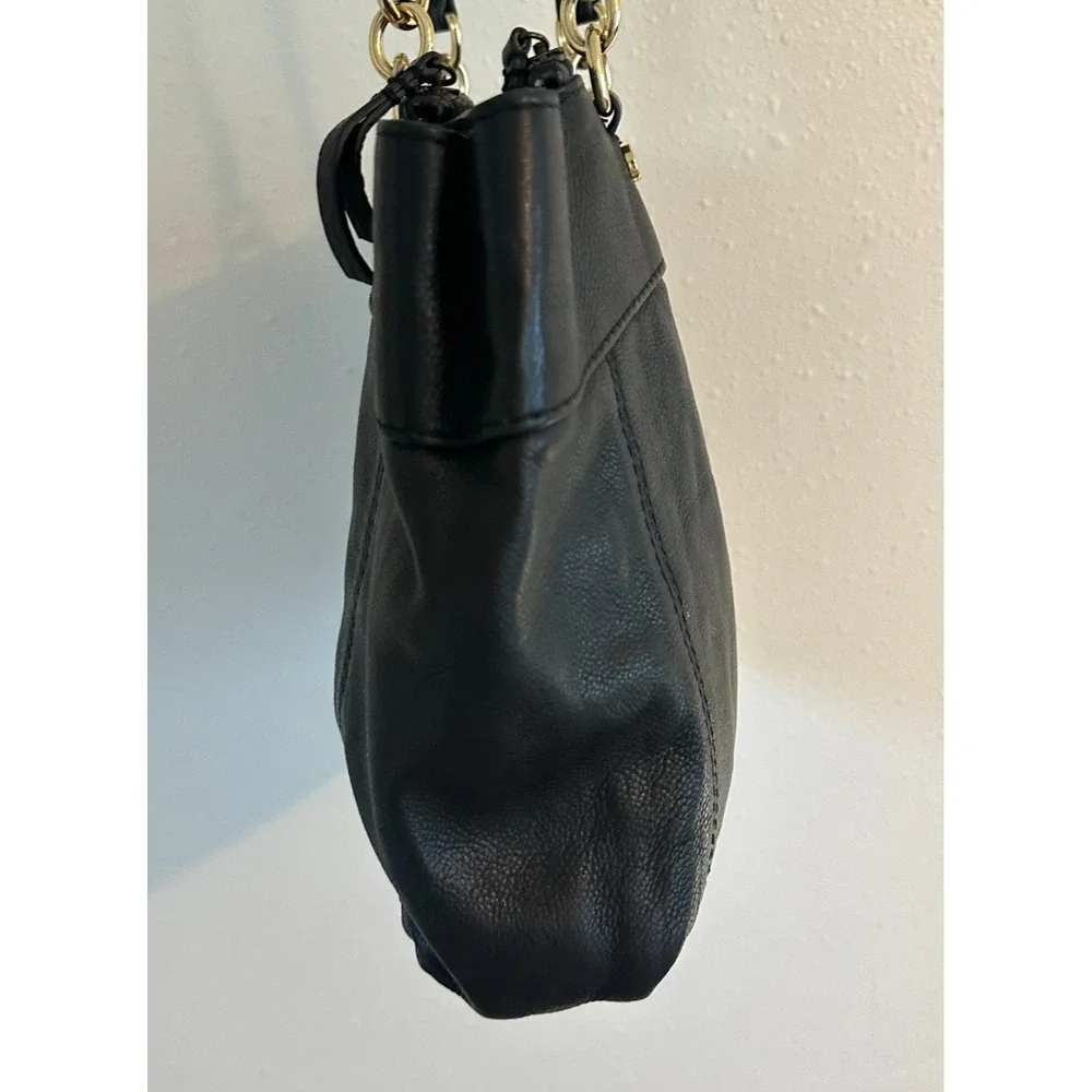 American Leather Co. Taylor Triple‎ Entry Satchel Black Color Handbag